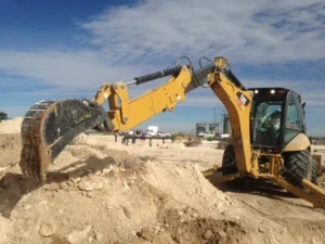 excavator providing dirtwork services